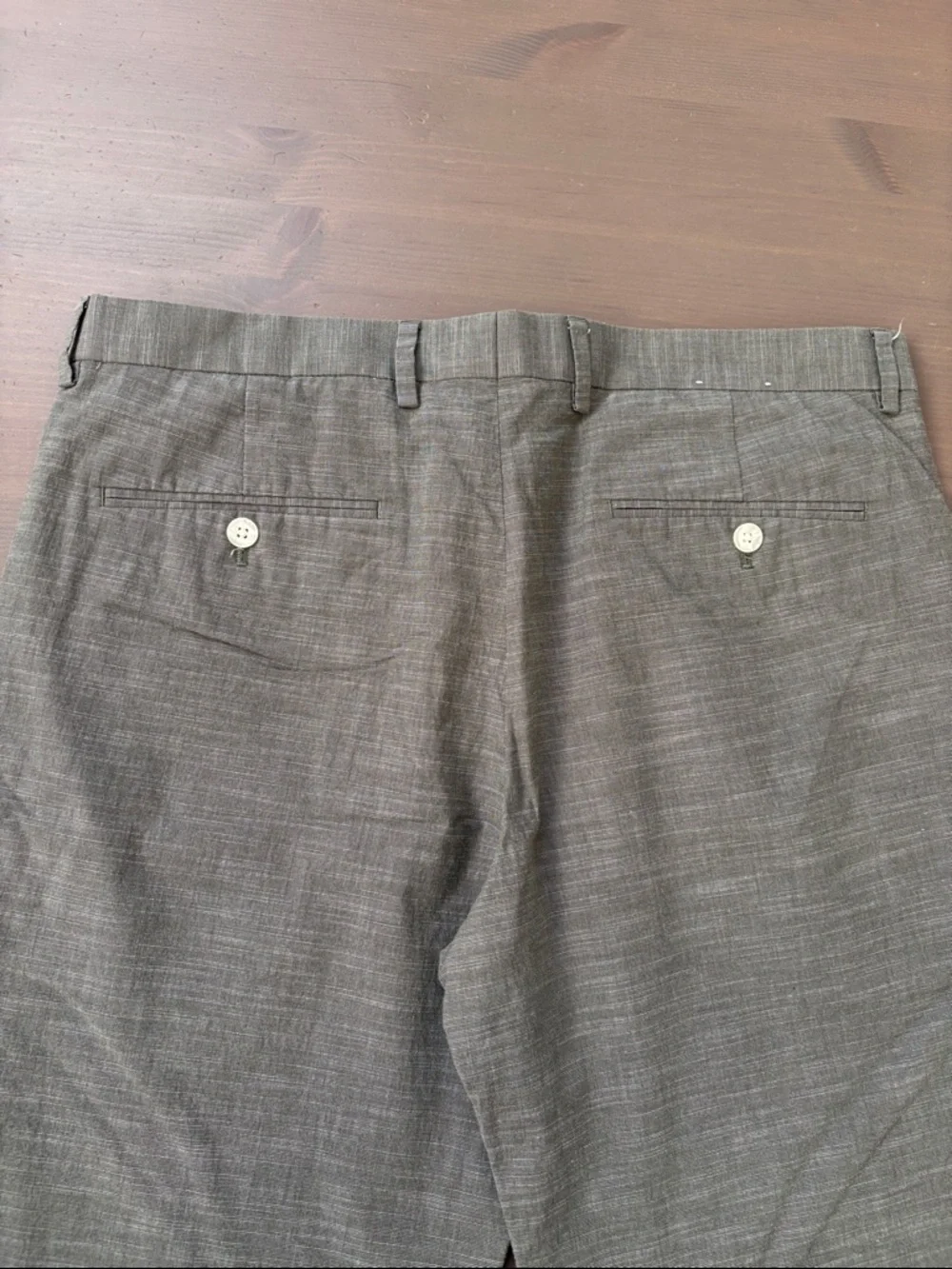 Express Men's Olive Dress Stretch Extra Slim Pants Size 34 x 32
